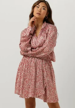 rode est'seven mini jurk est’journee dress bambu