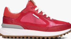 rode floris van bommel lage sneakers sfw-10107