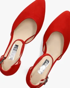 rode gabor sandalen met hak 340