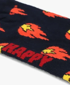 rode happy socks sokken flames