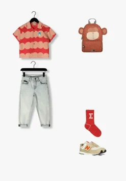 rode jelly mallow overhemd dot summer shirt red