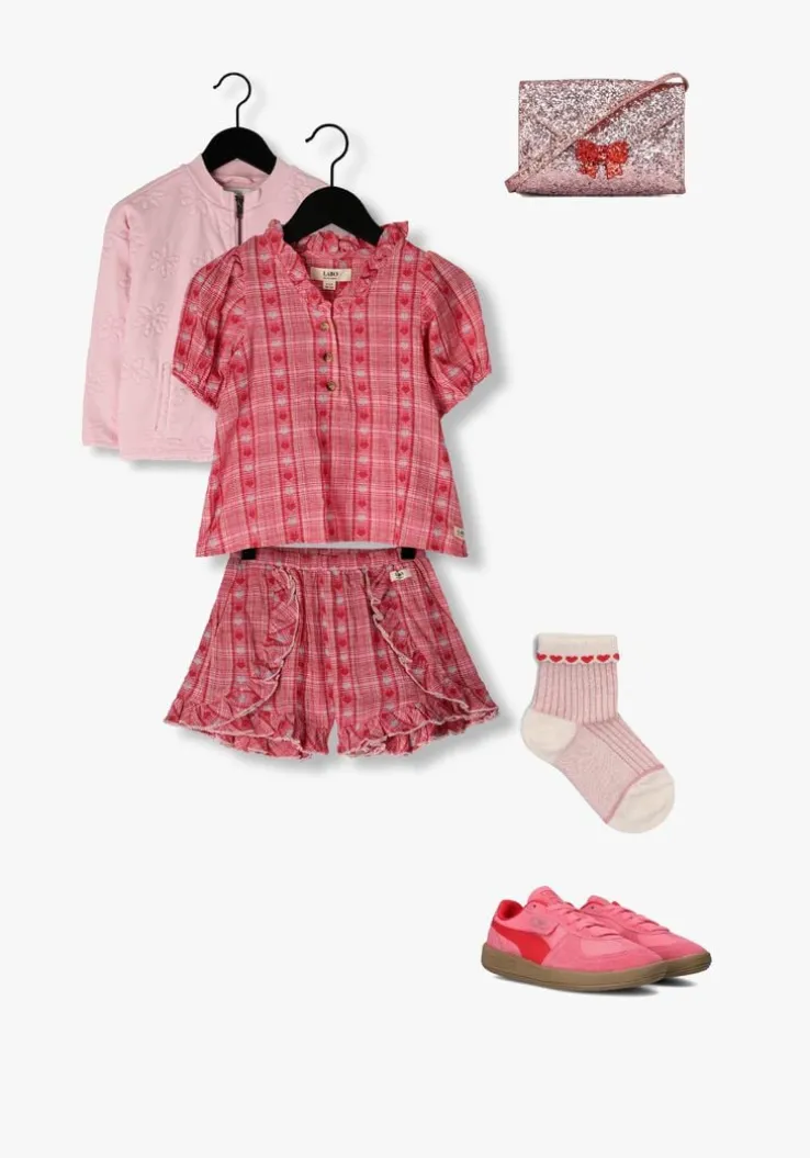 rode labo de colores korte broek lace