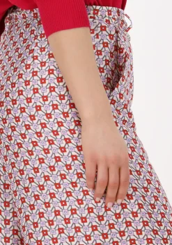 rode liu jo wijde broek pant.ts nav lungo