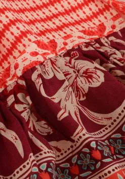 rode lollys laundry maxi jurk neell maxi dress ls