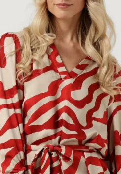 rode minus mini jurk jassie short dress