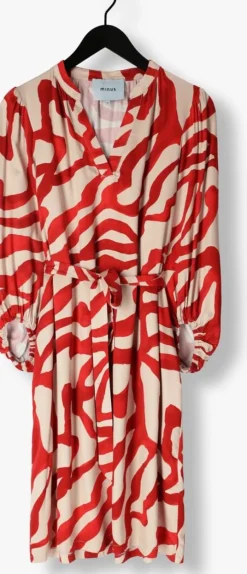 rode minus mini jurk jassie short dress