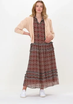 rode moliin maxi jurk uma