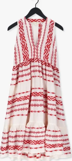 rode nema midi jurk gloria