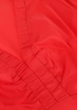 rode neo noir maxi jurk illana poplin dress