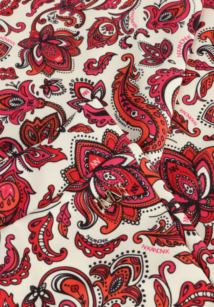 rode nik & nik flared broek printed flared pants