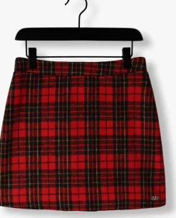 rode nik & nik minirok tartan skirt