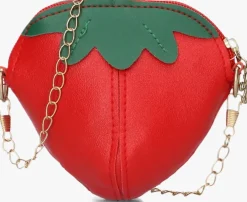 rode nono schoudertas strawberry bag