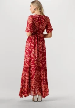 rode notre-v maxi jurk nv-fiore maxi