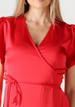 rode notre-v midi jurk nv-frida