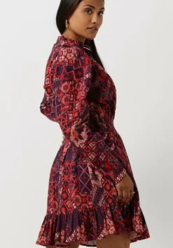 rode notre-v mini jurk mini dress nv-avery