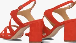 rode notre-v sandalen met hak 22552