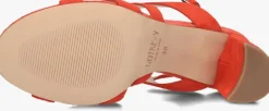 rode notre-v sandalen met hak 22552