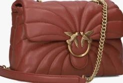 rode pinko schoudertas love puff classic