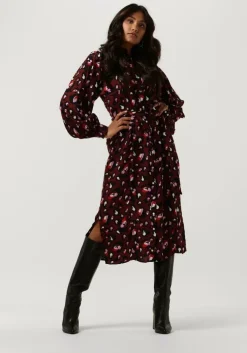 rode pom amsterdam maxi jurk dress 7056