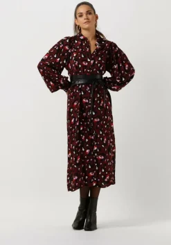 rode pom amsterdam maxi jurk dress 7056