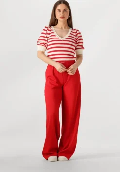 rode pom amsterdam trui striped scarlet
