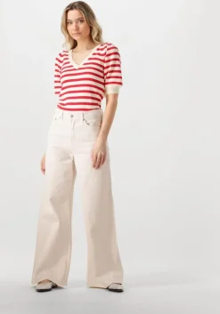 rode pom amsterdam trui striped scarlet