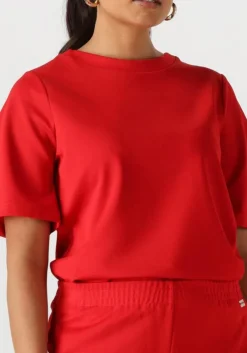 rode pom amsterdam t-shirt scarlet red summer