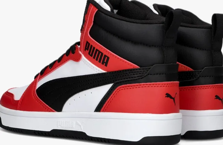 rode puma hoge sneakers rebound v6 mid