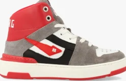 rode red-rag hoge sneaker 13611