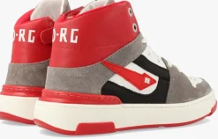 rode red-rag hoge sneaker 13611