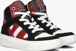 rode red-rag hoge sneaker 13785