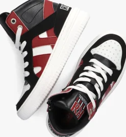 rode red-rag hoge sneaker 13785