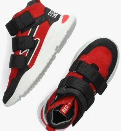 rode red-rag hoge sneakers 13631