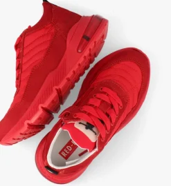 rode red-rag lage sneakers 13739