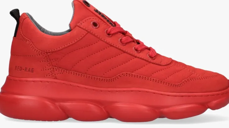 rode red-rag lage sneakers 13541