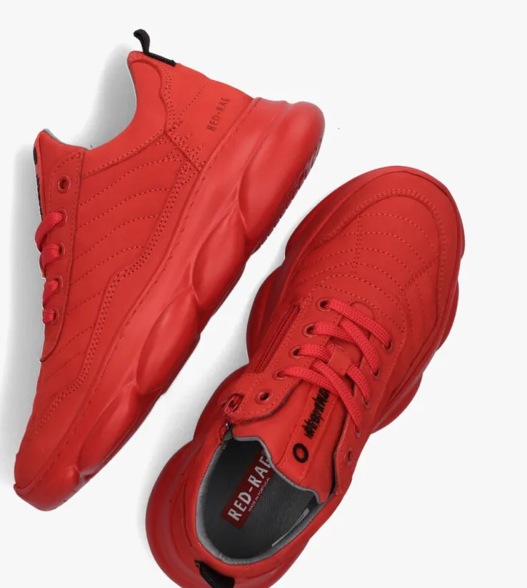 rode red-rag lage sneakers 13541