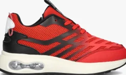 rode red-rag lage sneakers 15805