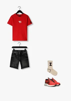 rode red-rag lage sneakers 15805