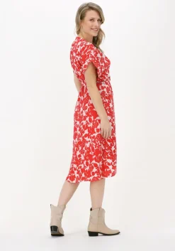 rode suncoo midi jurk cimba