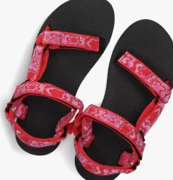 rode teva platte sandalen w midform universal