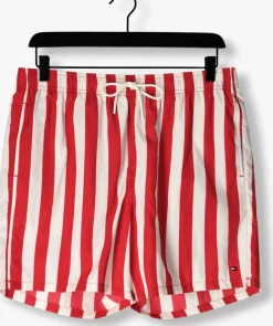 rode tommy hilfiger zwembroeken medium drawstring print