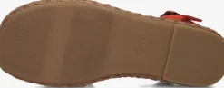 rode toms platte sandalen abby