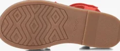 rode toms platte sandalen remi