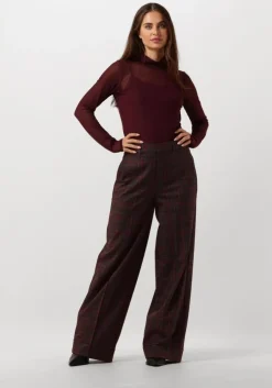 rode vanilia wijde broek regular checkered pants