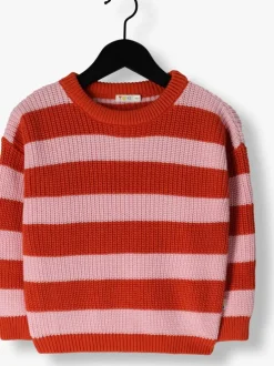 rode yuki kidswear trui stripes sweater
