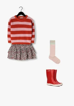 rode yuki kidswear trui stripes sweater