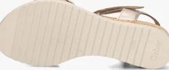 roségouden gabor platte sandalen 759.2