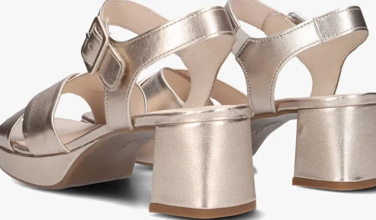 roségouden gabor sandalen met hak 953