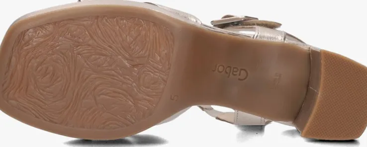 roségouden gabor sandalen met hak 953