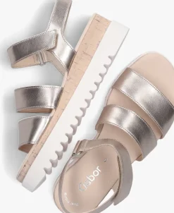 roségouden gabor sandalen 660 1